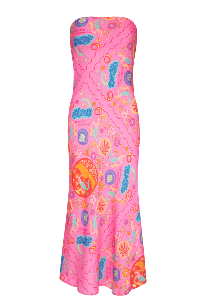 Aquarius Strapless Bias Dress