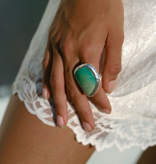 Desert Flower Stone Ring